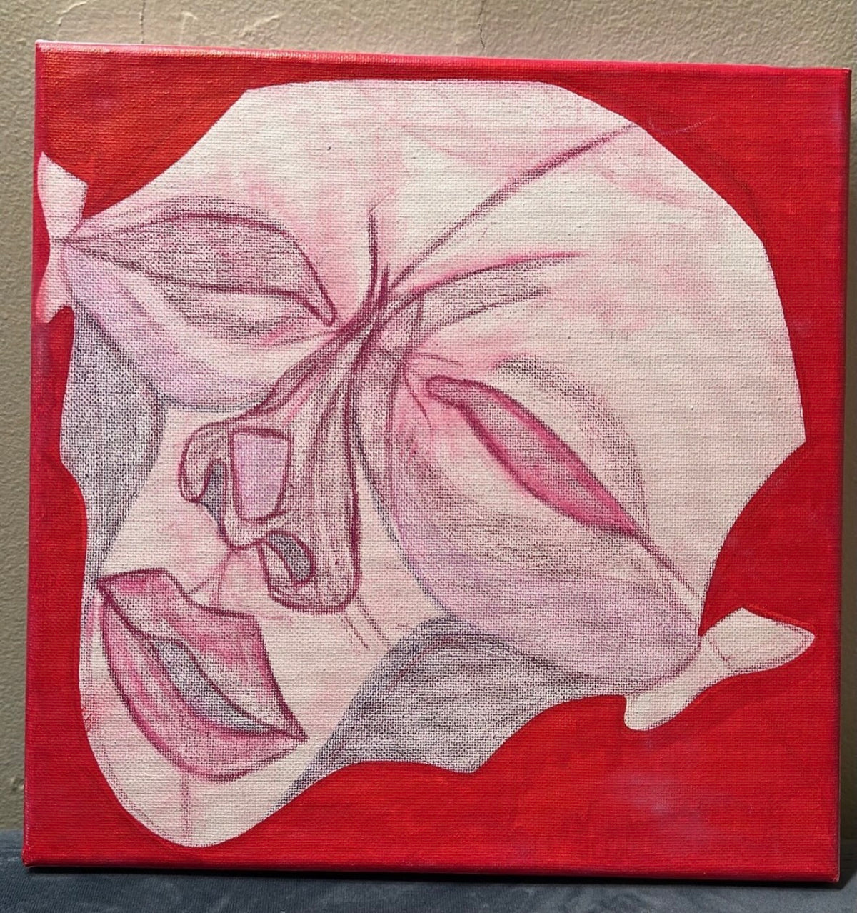 Untitled (Red), original painting on canvas